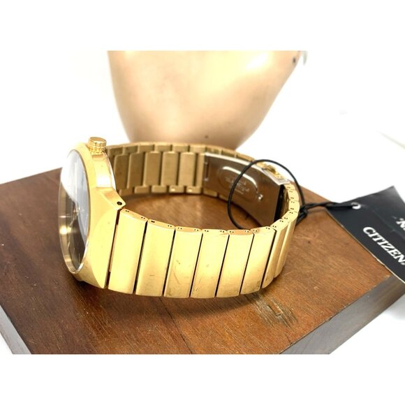 Citizen Men's Watch BM7582-56E Eco Drive Black Dial Gold Stainless Steel 40mm - Picture 10 of 15